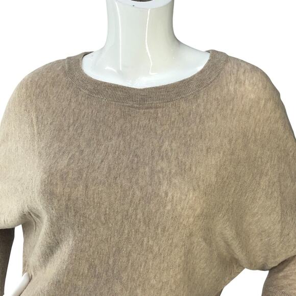 Zadig & Voltaire Sweater Womens Small Wool Cashmere Pullover Sequin Elbow Patch - Picture 2 of 16